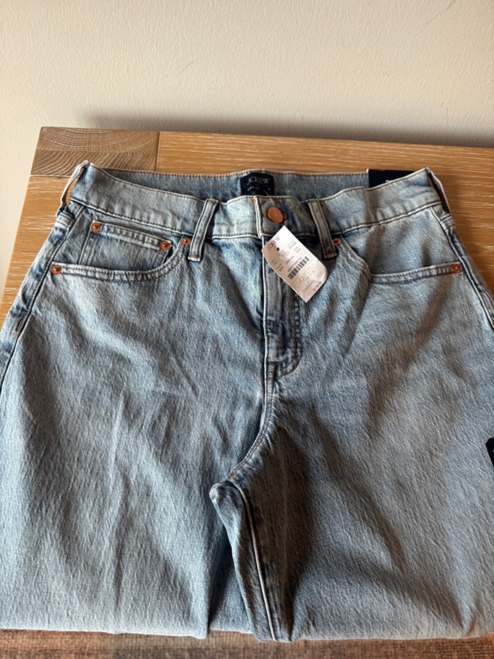 NWT! J. CREW FACTORY Petite wide-leg cropped jean in all-day stretch Size 27P - Picture 10 of 16